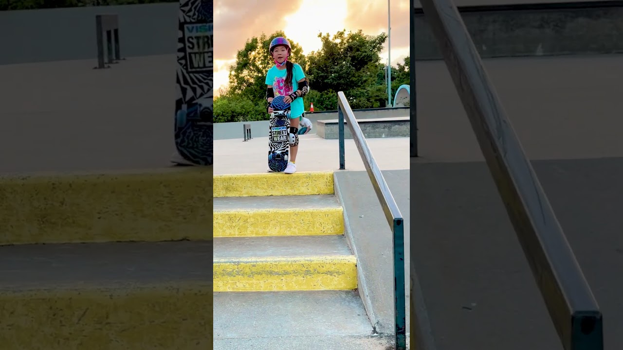 Kate's ICONIC Skateboarding Stairs!