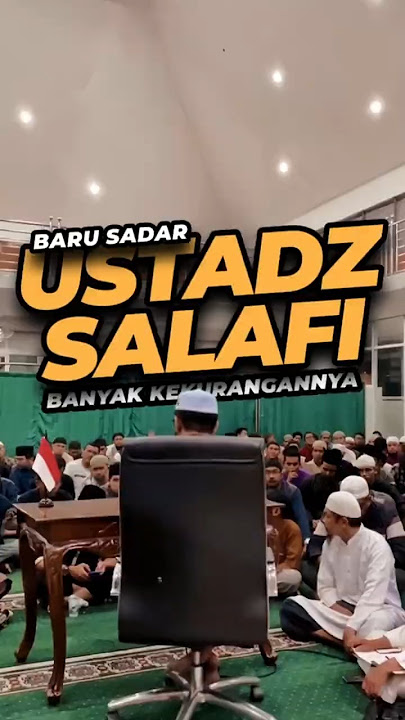 Just realized that the Salafi ustadz has many shortcomings #salafi #manhajsalaf #khalidbasalamah
