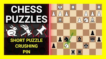 Chess Puzzles to Practice. Themes: Short puzzle, Crushing, Pin. Learn Chess