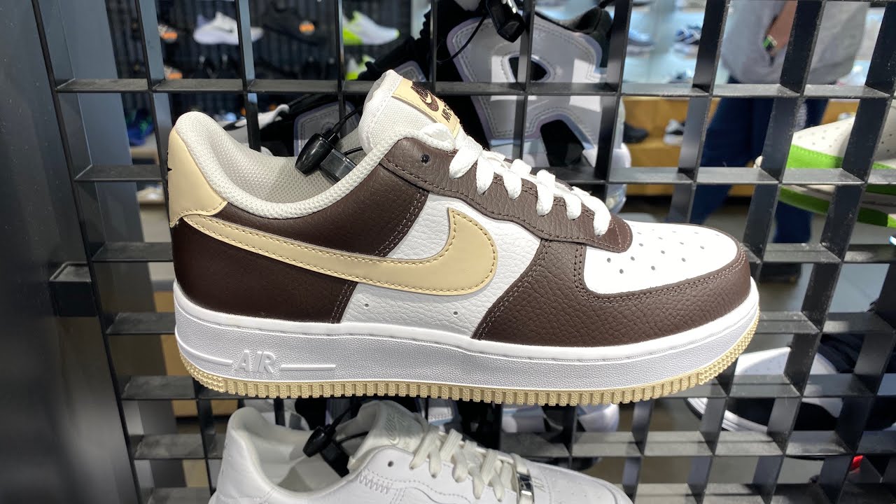 Nike Air Force 1 Low (White/Velvet Brown/Sand Drift) - SKU: FD9873