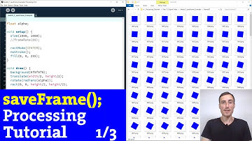VIDEO EXPORT Part 2.1 | saveFrame(); with Movie Maker (Processing tutorial, Creative coding)
