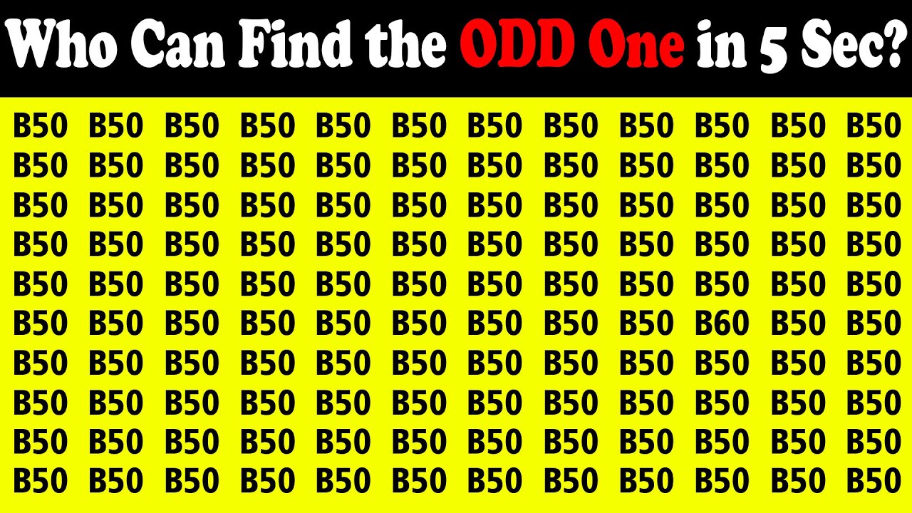 Mysterious puzzle: Can YOU spot the odd one out just in 5 seconds ...