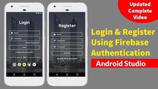 Login & Register Android App Using Firebase | Android Studio Authentication Tutorial - FIrebase Auth screenshot 5