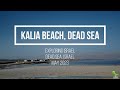 Floating on the dead sea at kalia beach  dead sea west bank
