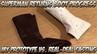 Superman Returns Boot Prototype And Real Deal Comparison