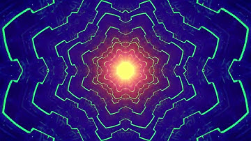 Abstract Background Video 4K VJ Loop Neon Tunnel Colorful Compilation Calm Motion Graphics Visual
