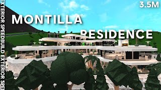 Modern Mega Mansion 'Montilla Residence' - Exterior Speedbuild   Interior Close-Ups | Bloxburg