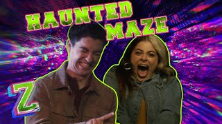 Ariel Martin and Trevor Take on the Haunted Maze Challenge!  | ZOMBIES 2 | Disney Channel