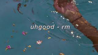 "uh good" - rm but you're floating and relaxing in a spa pool, just enjoying your own company