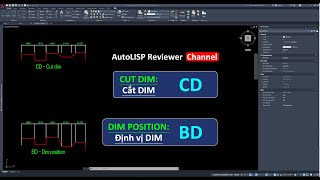 Lisp cắt dim | AutoLISP cut dim | Arrange the dimensions in AutoCAD | AutoLISP Reviewer