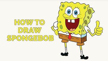 How to Draw Spongebob in a Few Easy Steps: Drawing Tutorial for Beginner Artists
