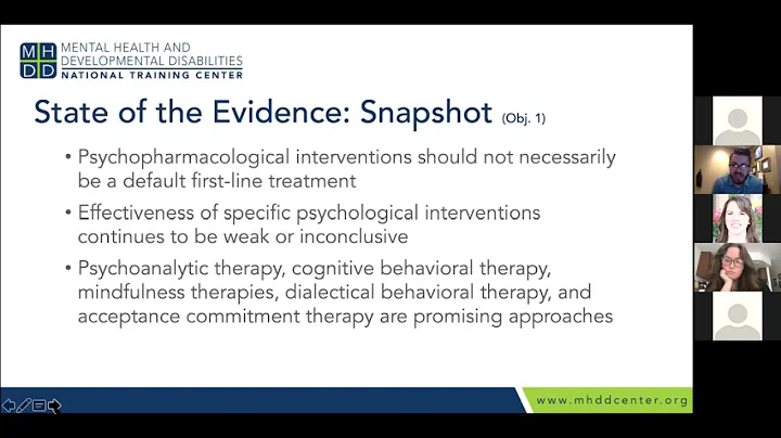 MHDD Continuing Ed Series: Evidence-Based Interven...