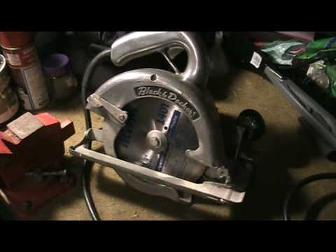 Showcasing my 50 year old 1970's black and decker circular saw. My