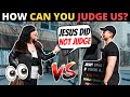 Jesus doesnt judge people explaining gospel to young woman