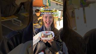 PROVANDO COMIDAS de RUA na COREIA do SUL! 🥞🇰🇷 #coreiadosul #comidacoreana #coreia
