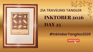 INKTOBER TANGLES, Day 25. VITRAL by Mario Patterns.