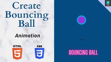 bouncing ball pure css animation using html & css. #PWOS