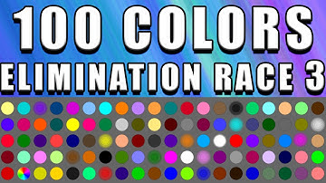 100 Colors Elimination Marble Race 3 in Algodoo \ Marble Race King