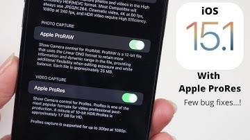 iOS 15.1 Official Version Released with Apple ProRes:- What