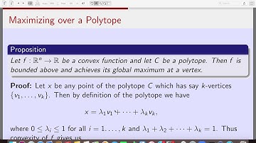 ECO760A: Mathematical Analysis for Economics:  Lecture 12a : Polytopes , Epigraphs and Hypographs.