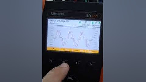 How can I view the waveform with a Mi550 power quality analyzer?