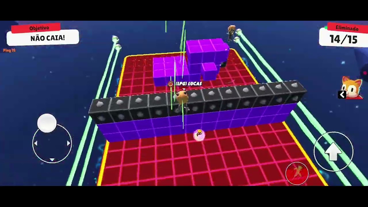 Jogando stumble guys 