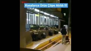 A101De Ürünler Çöpe Atıldı