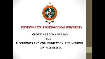 VTU engineering ECE books to be read for exams