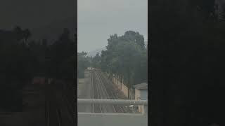 Viewing railway track from the expressway bridge
