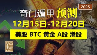 奇門遁甲預測2025年12月15日-12月20日白銀將沒有技術面上的關口阻礙 | 美股走勢 | 比特幣行情 | 中國股市A股走勢 | 黃金走勢  | 銅價走勢 | 港股走勢 | 吳昌燁-风水命理
