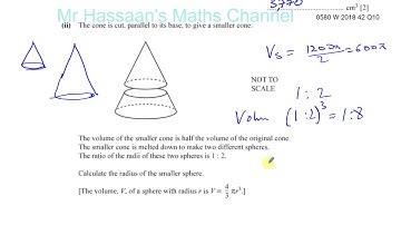 0580 42 O N 18 Q10b Mensuration   Volumes