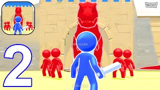 Card Battle  Gameplay Walkthrough Part 2 Stickman Merge Card Battle Level 1924 (iOS, Android)