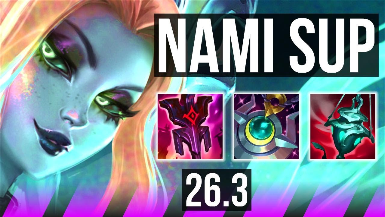 NAMI & Yunara vs THRESH & Caitlyn (SUP) | Good KDA: 1/1/27 | EUNE Master | 26.3