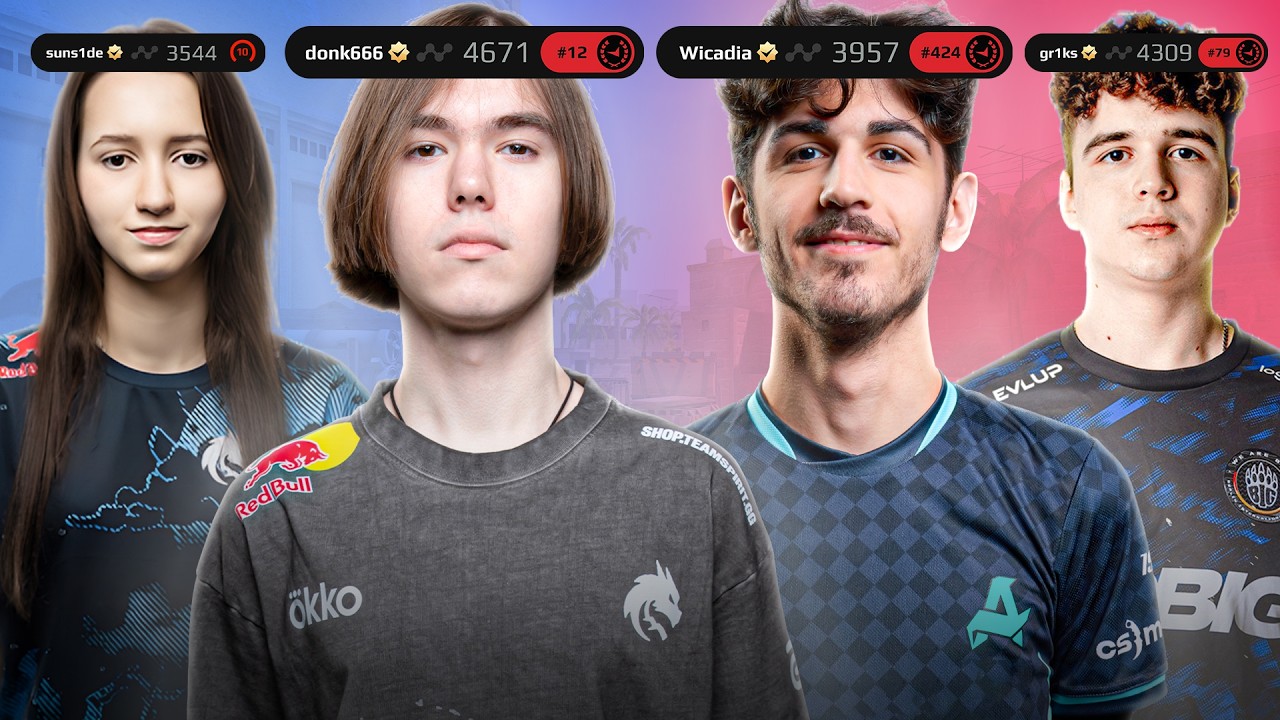 DONK + WICADIA + GR1KS on FACEIT with Utility Guide, Multi POV & Voice Comms (Mirage)