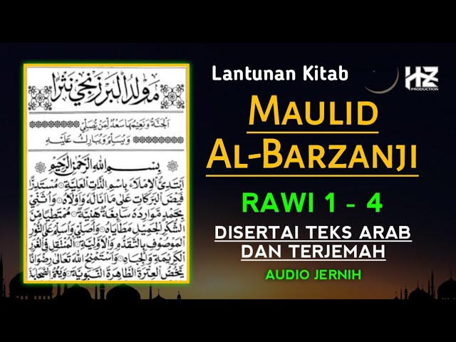 Full Maulid Al Barzanji Rawi 1 sampai 4 || Teks Arab dan Terjemah Indonesia class=