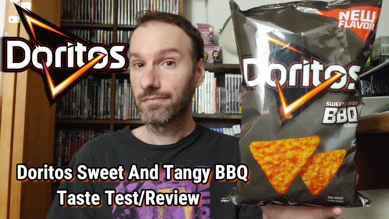 Doritos NEW Sweet And Tangy BBQ Flavor Taste Test Food Review Is It Any