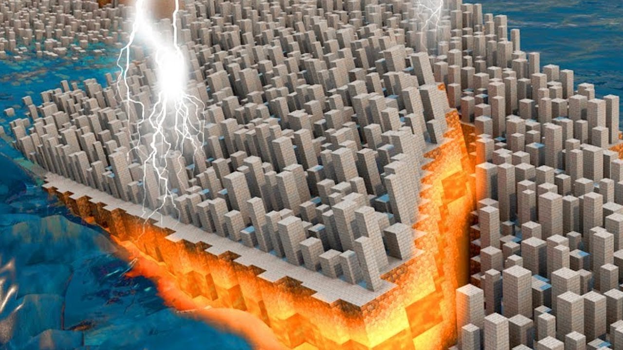 Minecraft | EARTHQUAKE DESTROYS THE CITY - Natural Disaster Mod! (Earthquake vs City)