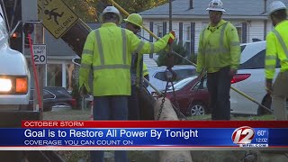 National Grid Hopes to Restore Most of RI By Thursday Night