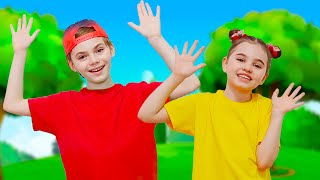 Hands up Hands down |Toddlers Songs | Poli and Nick - Kids Songs