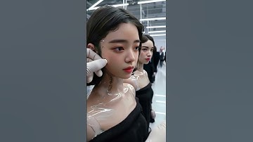 Flawless Reveal: Futuristic Face Prep at Fashion Shoot 💫 #robot #humanoid #IRC