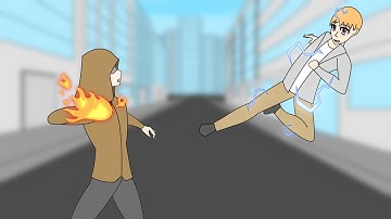 Fire vs Lightning Animation
