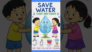 Save Water  Save Earth Poster Environmental Day| Poster Nature Water Earth | Project Nature #water