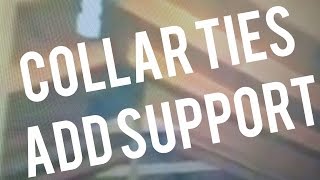 Adding collar ties and intermediate supports can add considerable strength to a roof system. In this case every fourth rafter was a fir 