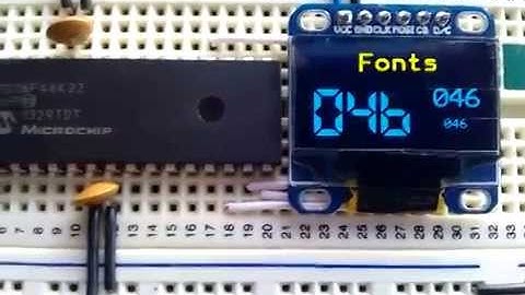 SSD1306 128x64 SPI OLED, Library for PIC18F