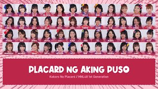 MNL48 – Placard Ng Aking Puso (Kokoro No Placard) [Color Coded Lyrics TAG/BAY/ENG]