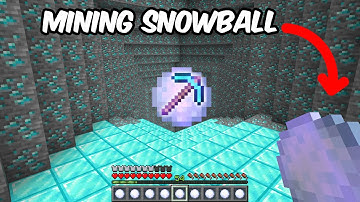 Minecraft but there are custom Snowballs