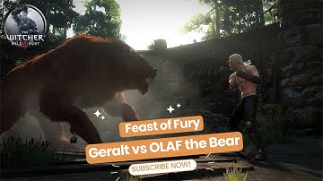 Geralt vs OLAF the Bear | Witcher 3: Wild Hunt