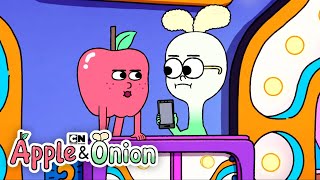 Hot Dog Has a Toupe  | Apple & Onion | Cartoon Network