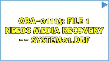 ORA-01113: file 1 needs media recovery -- system01.dbf (2 Solutions!!)
