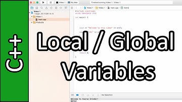 Local and Global Variables - C++ Programming Tutorial #25 (PC / Mac 2015)